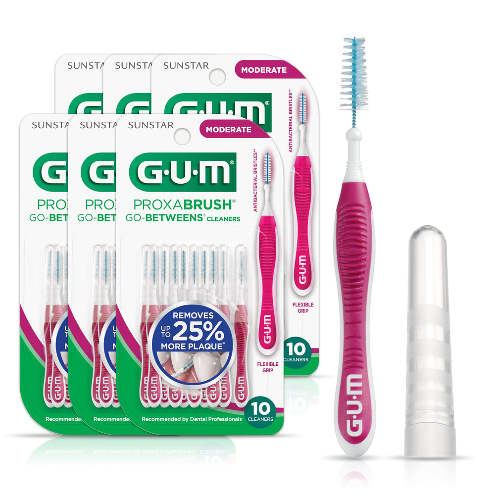 GUM Proxabrush Go-Betweens Moderate interdental cleaner packaging