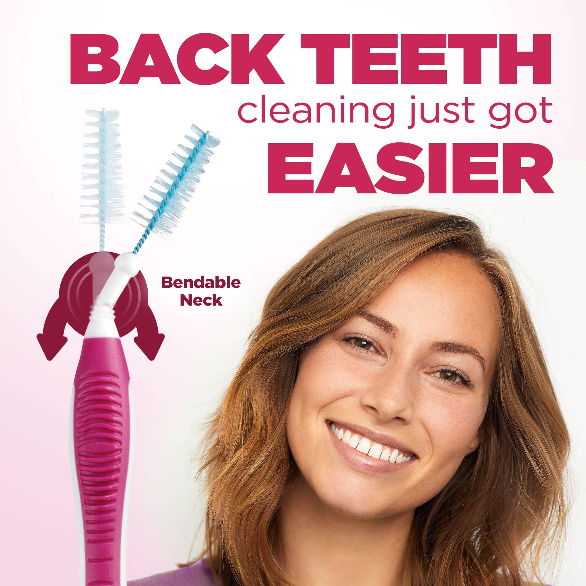 Proxabrush cleaning around braces and dental devices