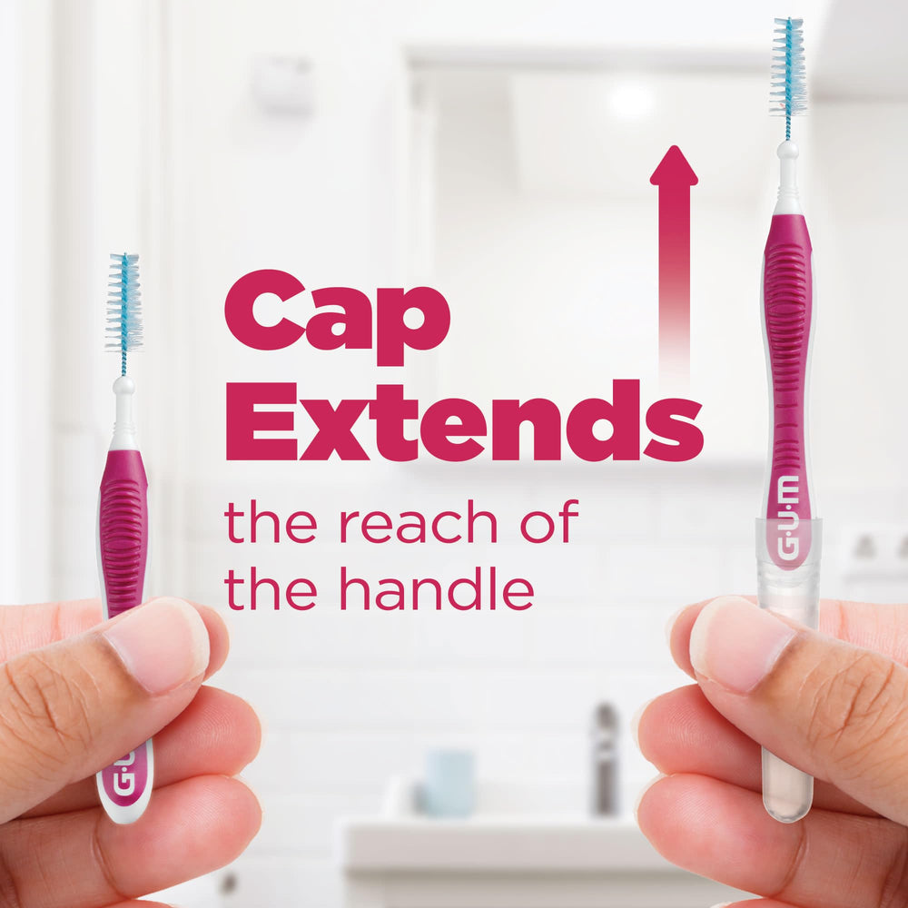 Moderate interdental brush for moderately spaced teeth