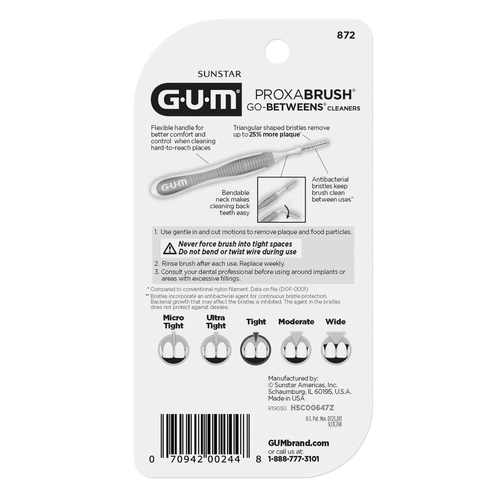 Pack of 4 sets with 10-count brushes each