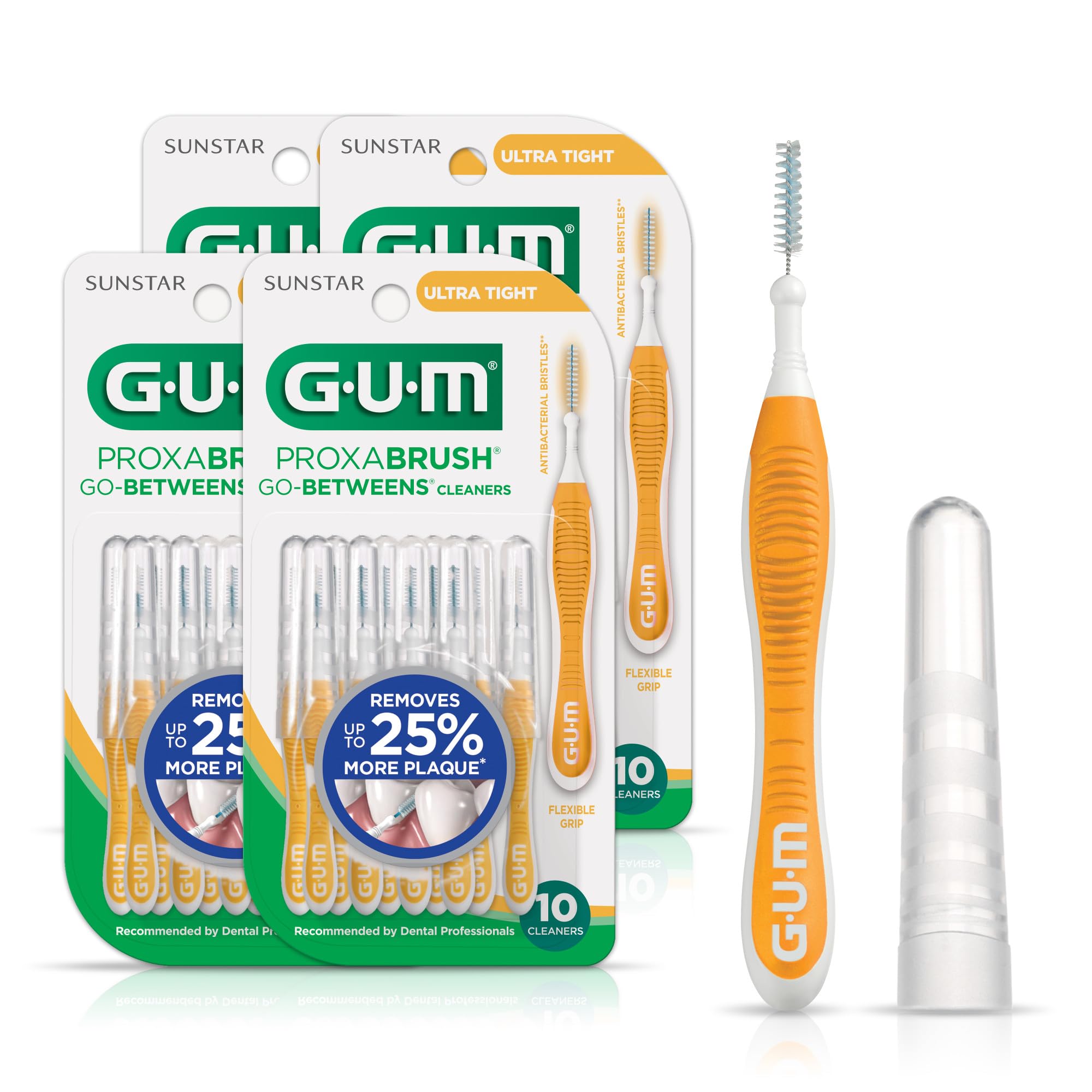 GUM Proxabrush Go-Betweens packaging showing four-pack set