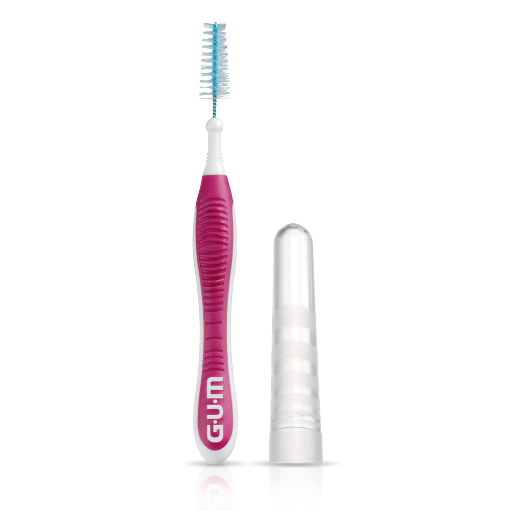 Compact, travel-friendly interdental brush