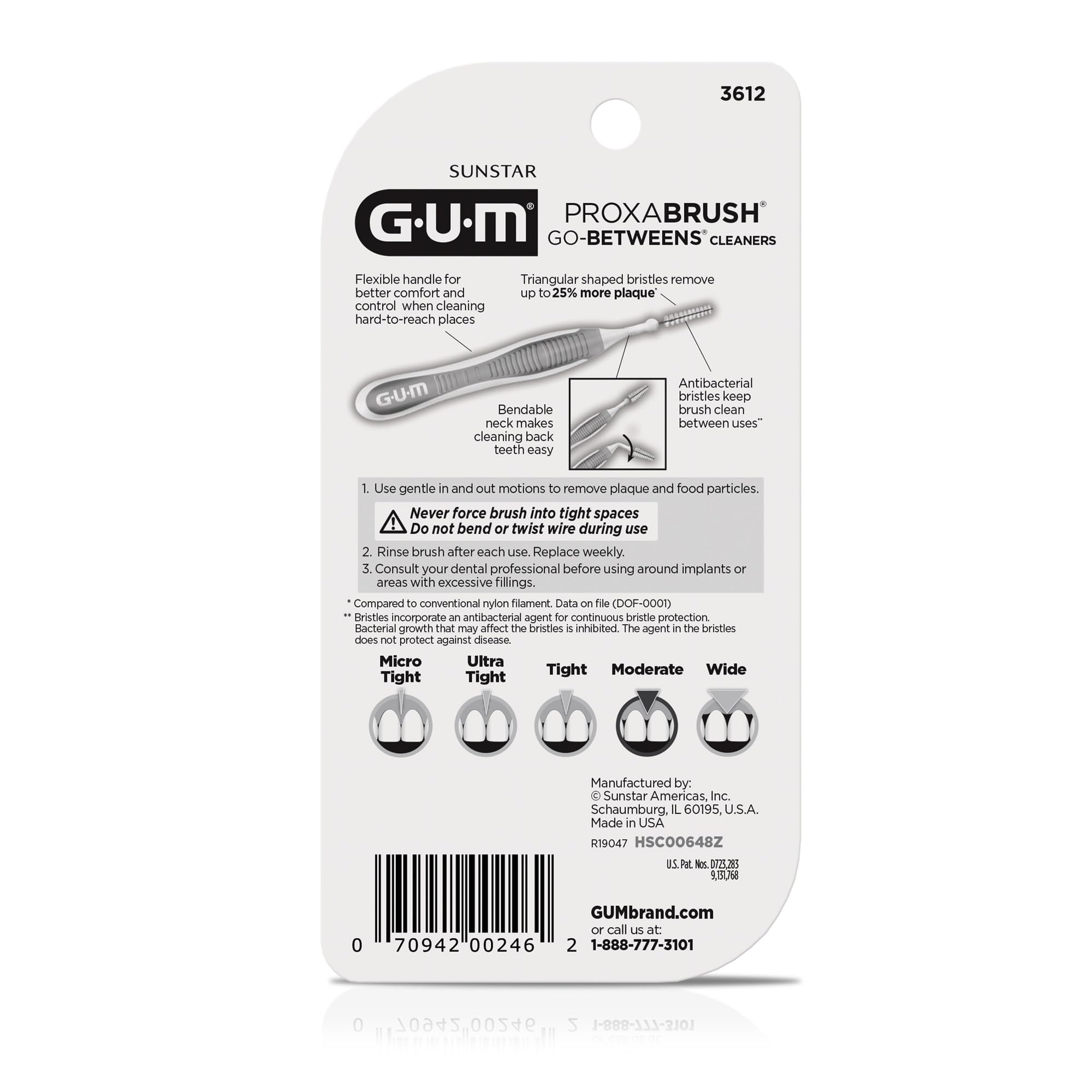 Healthy gums and clean teeth concept with interdental cleaning