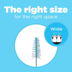 Non-slip rubber handle grip on GUM Proxabrush Go-Betweens