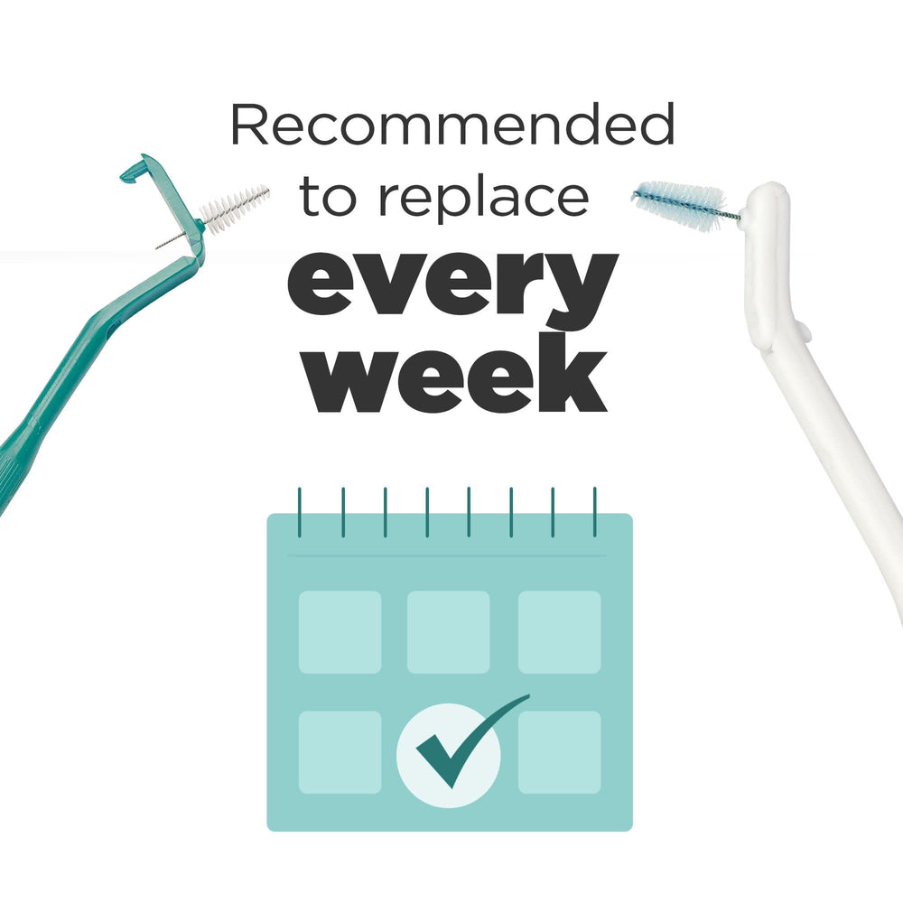 Interdental cleaning between braces with Go-Betweens