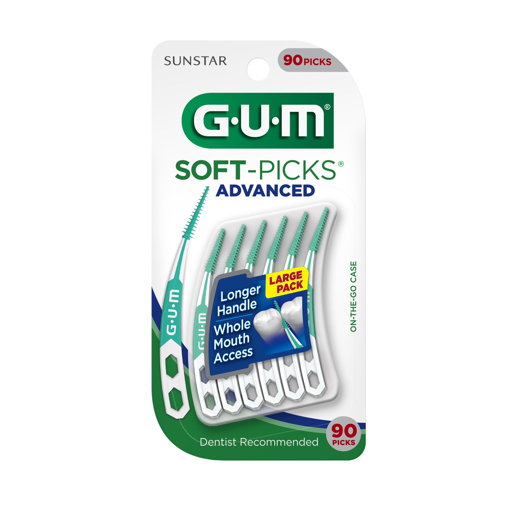 Safe for sensitive gums feature of GUM Soft-Picks Advanced