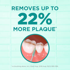 GUM Soft-Picks Original being used between teeth