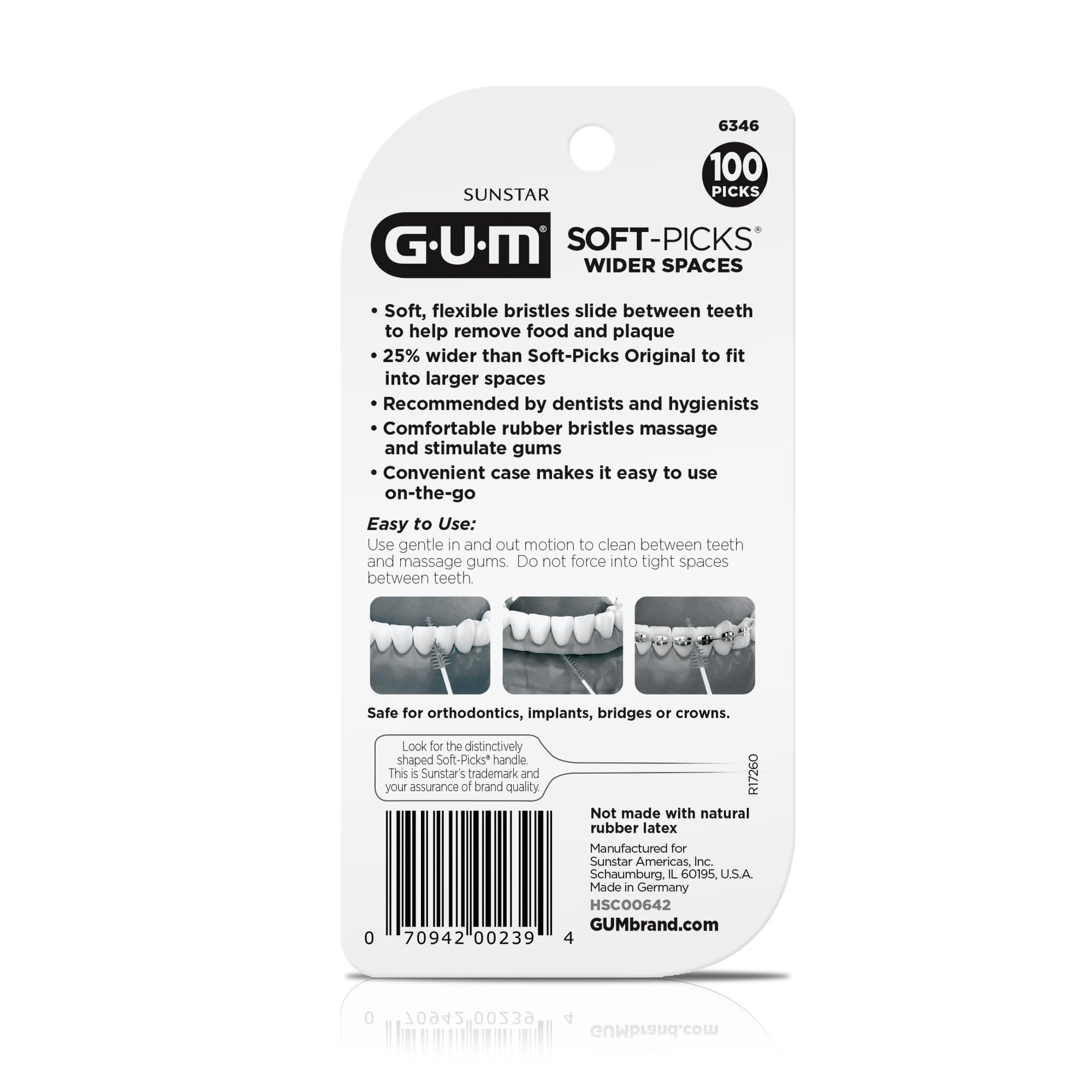 Clean, refreshed smile after using Soft-Picks Wide Space