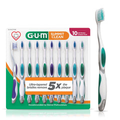 GUM Summit+ Ultra Soft Toothbrush with ergonomic handle