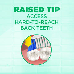 Built-in tongue cleaner on GUM Super Tip toothbrush