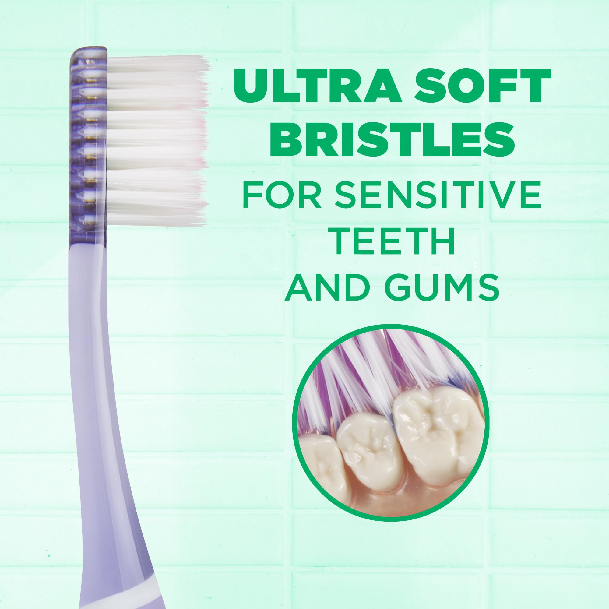 Quad Grip handle promoting 45-degree brushing technique