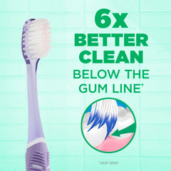 Dome Trim bristle design detail on GUM Technique toothbrush