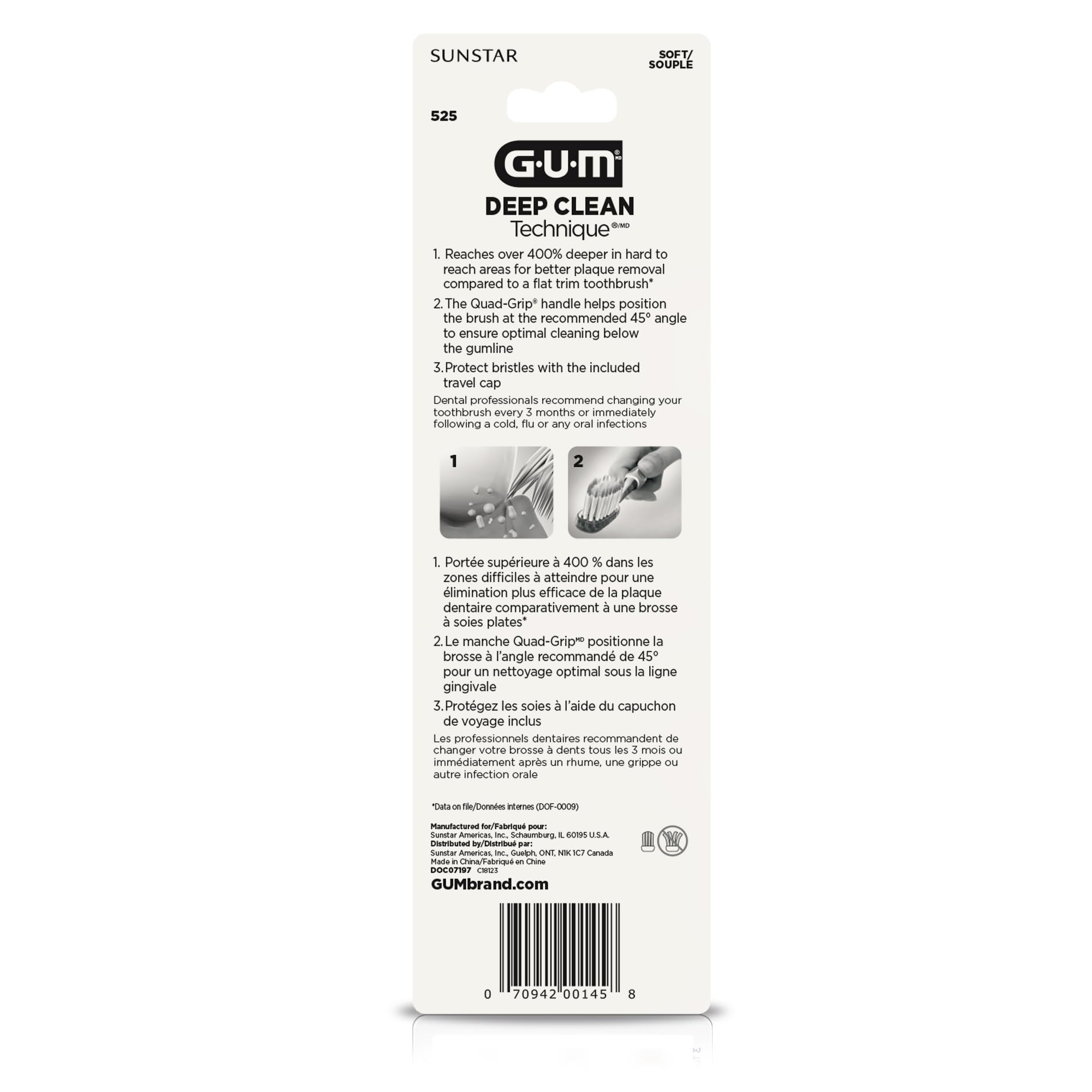Packaging image of GUM Technique Deep Clean Toothbrush