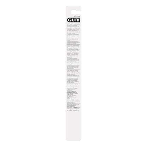 Close-up of Quad-Grip handle on GUM Deep Clean toothbrush