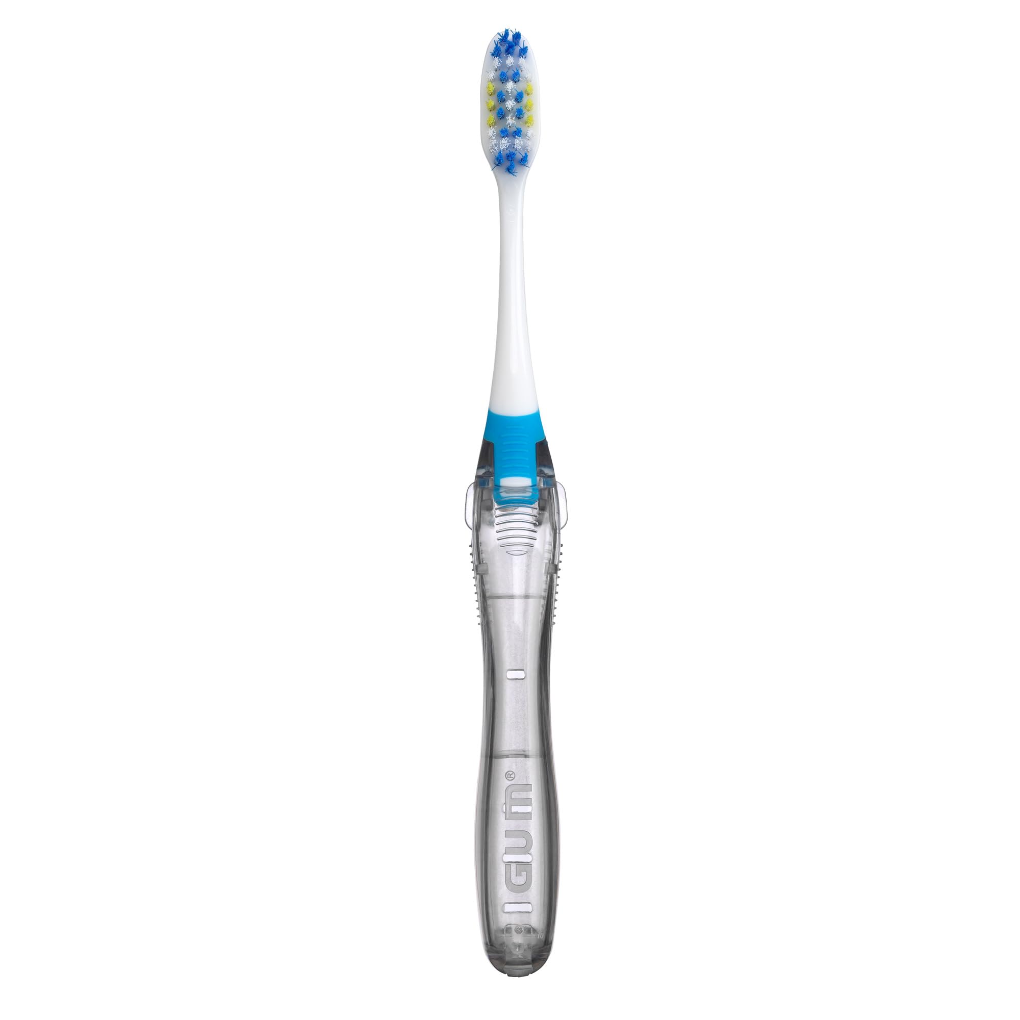 Hygienic-treated bristles on GUM travel toothbrush
