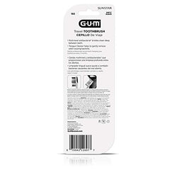 Soft bristles on GUM travel toothbrush