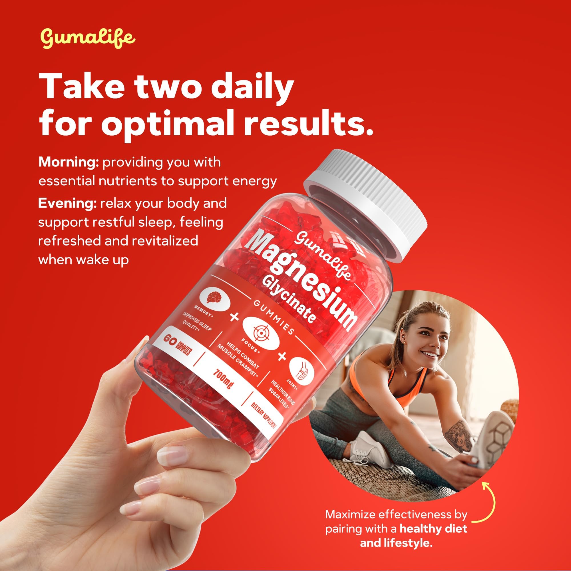 Gumalife gummies featuring Coenzyme Q10 and Black Pepper Extract
