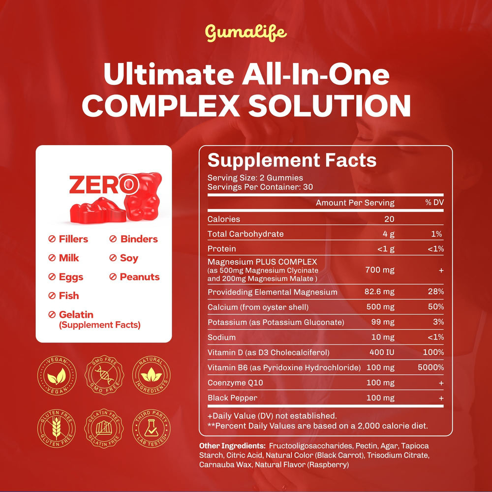 Gumalife Boysenberry gummies served on a plate