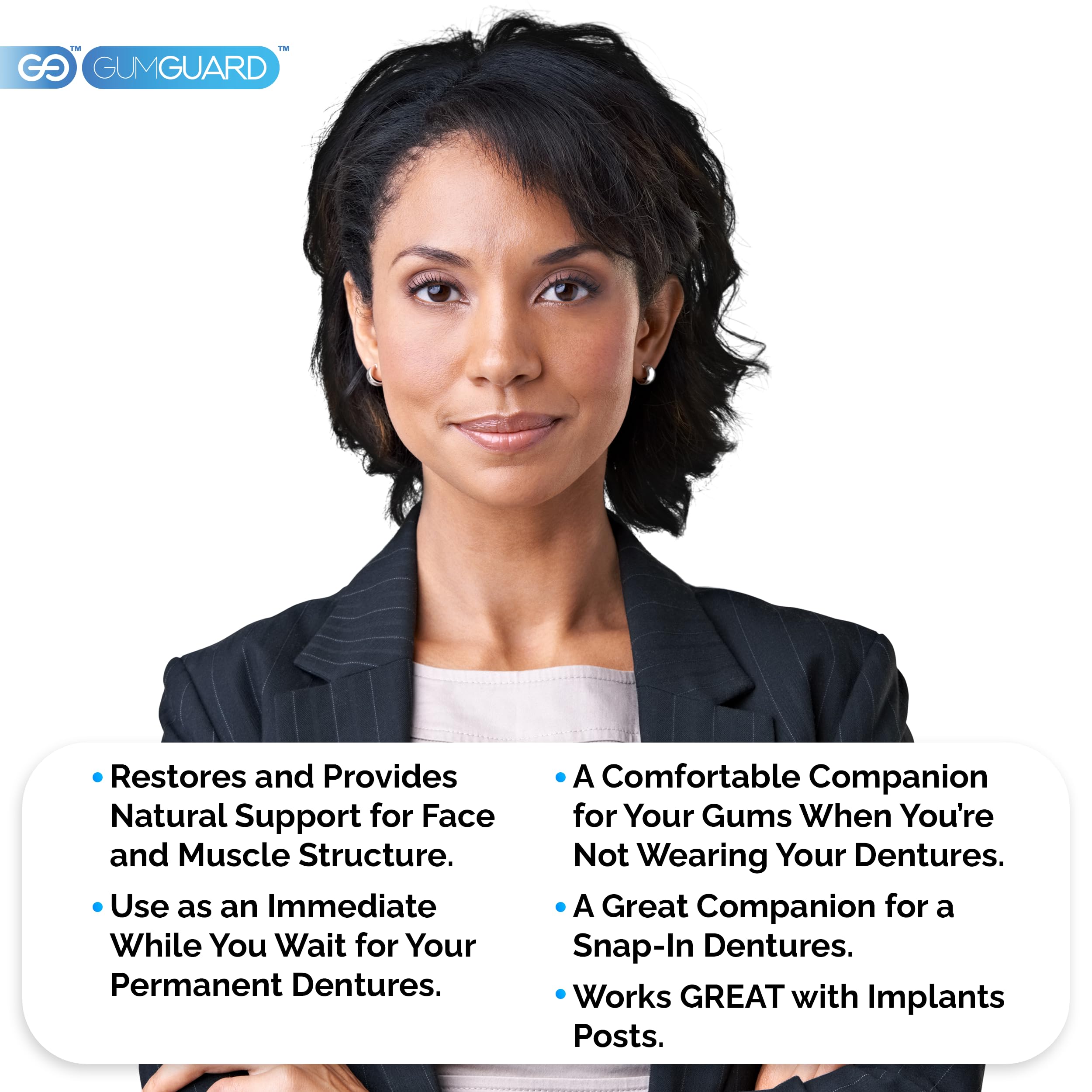 GumGuard suitable for implant patients and denture wearers
