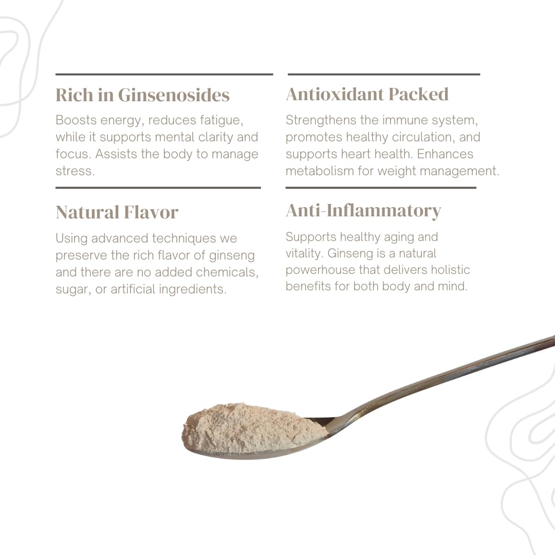 Gumiho Ginseng Powder in a creamy latte