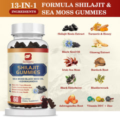 Gummies featuring ashwagandha, ginger, Panax ginseng and turmeric