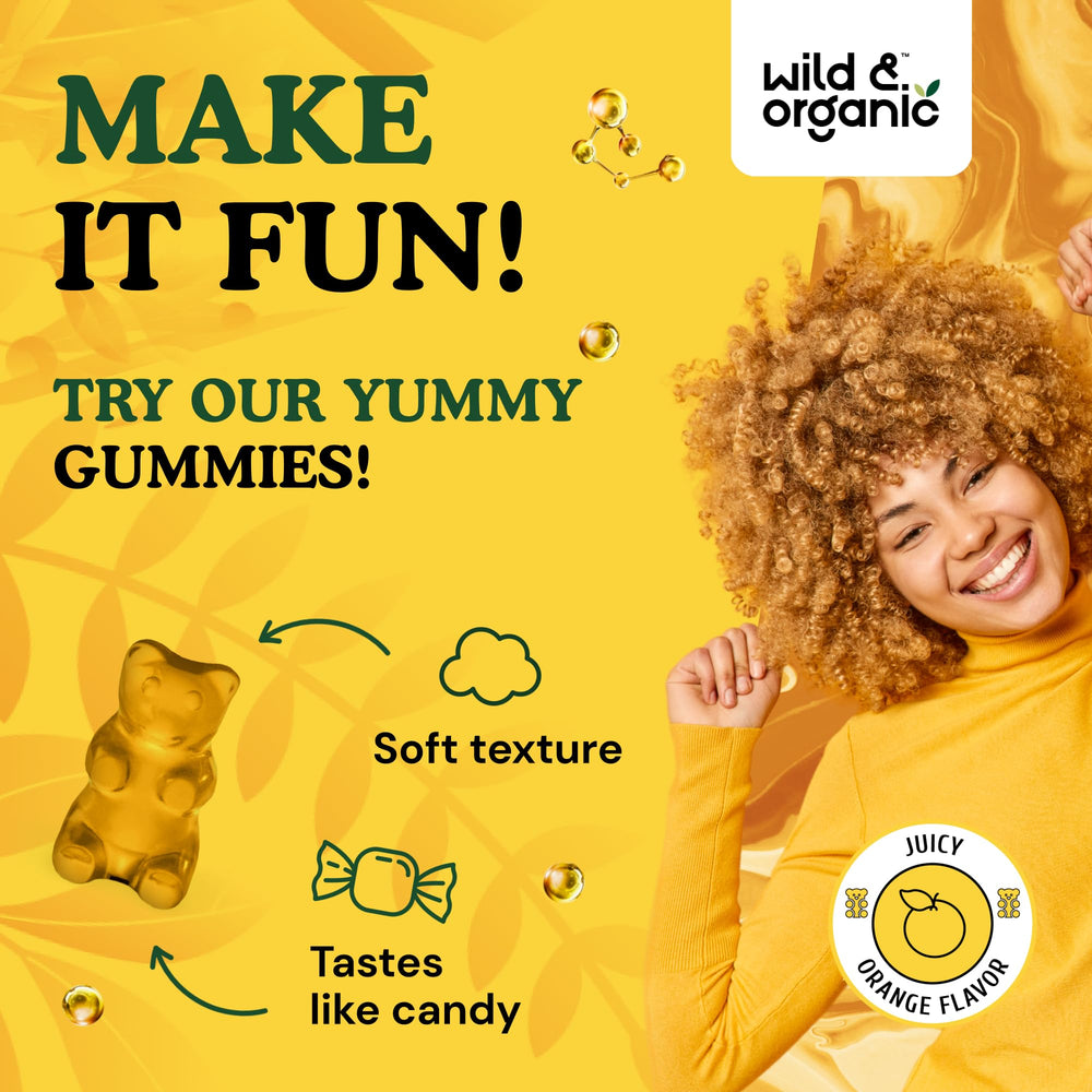 Gummies jar with label mockup