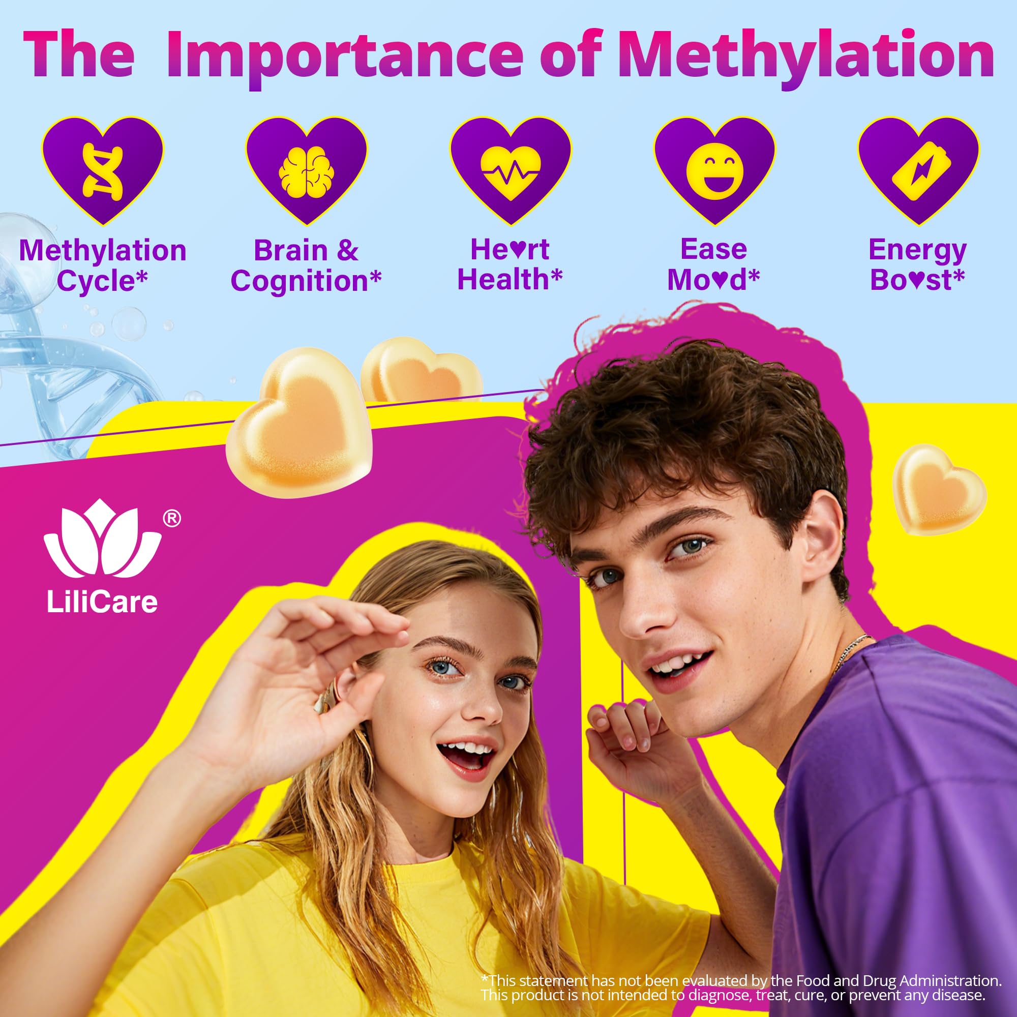 Gummies with choline, TMG, magnesium and zinc