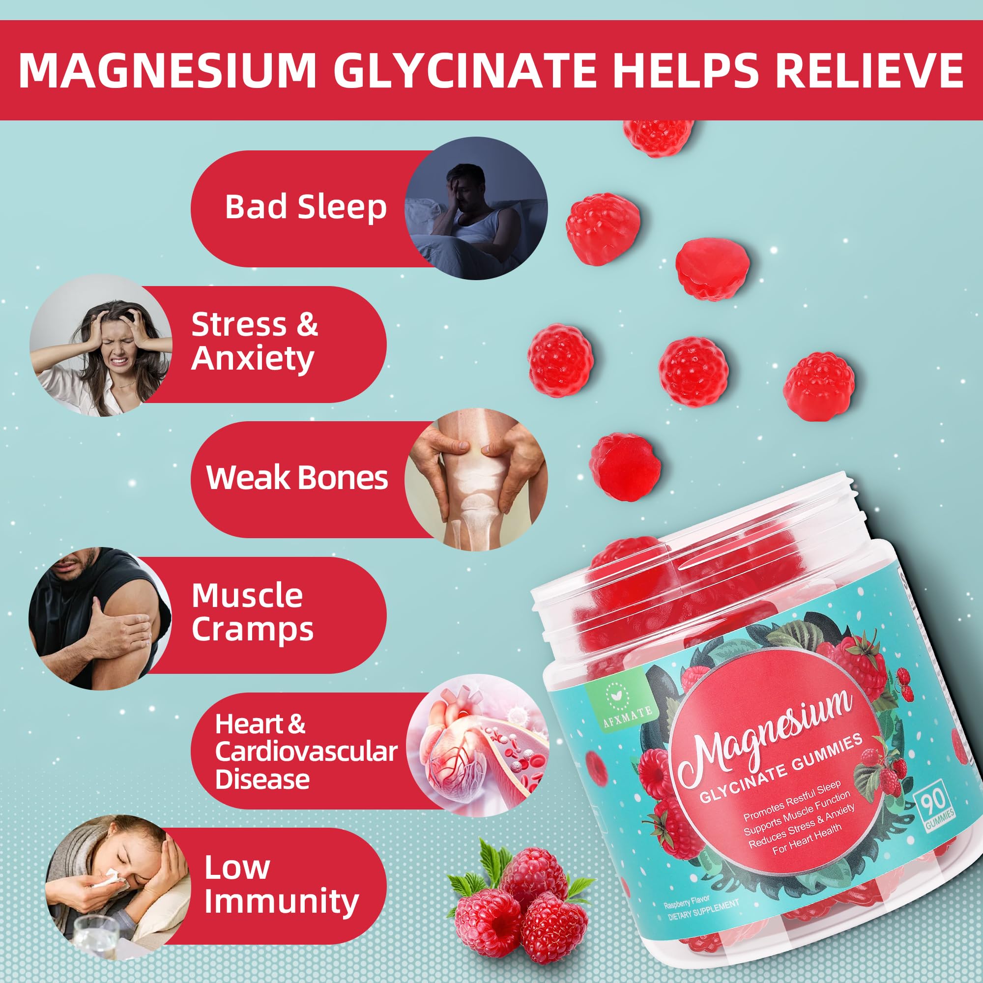 Close-up of gummies highlighting texture and sugar-free formula