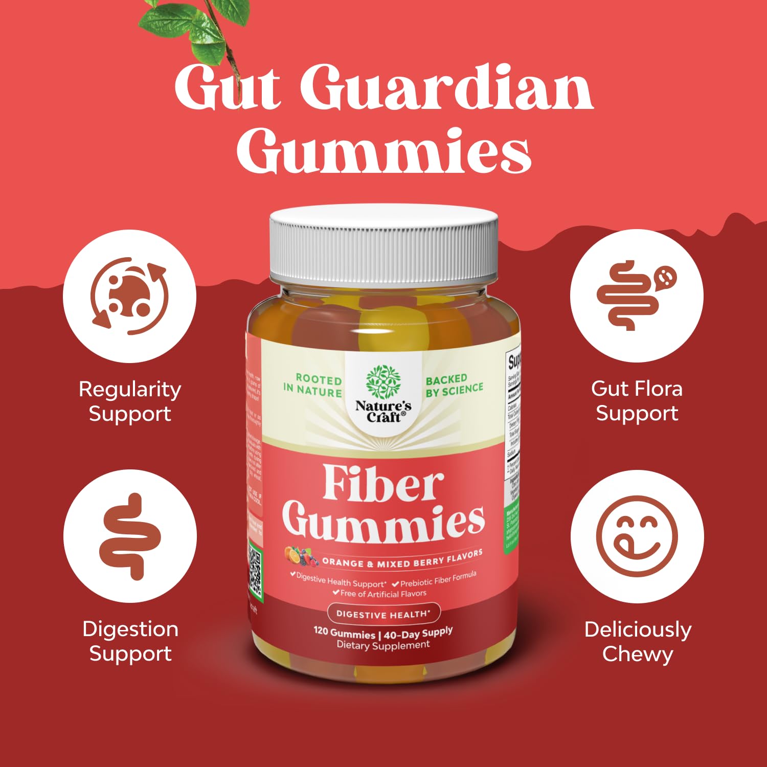 Vitamin gummies for digestive support and immunity