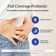 Graphic illustrating 24 probiotic strains