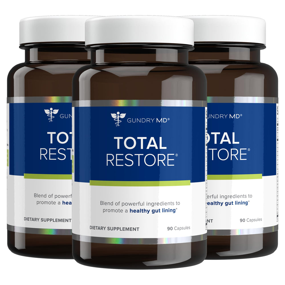 Gundry MD Total Restore Gut Lining Support bottle with packaging