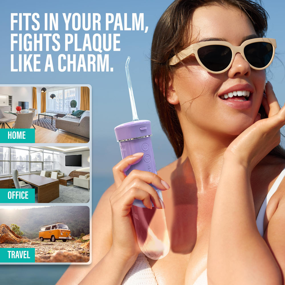 Two replaceable tips included with GuruNanda flosser