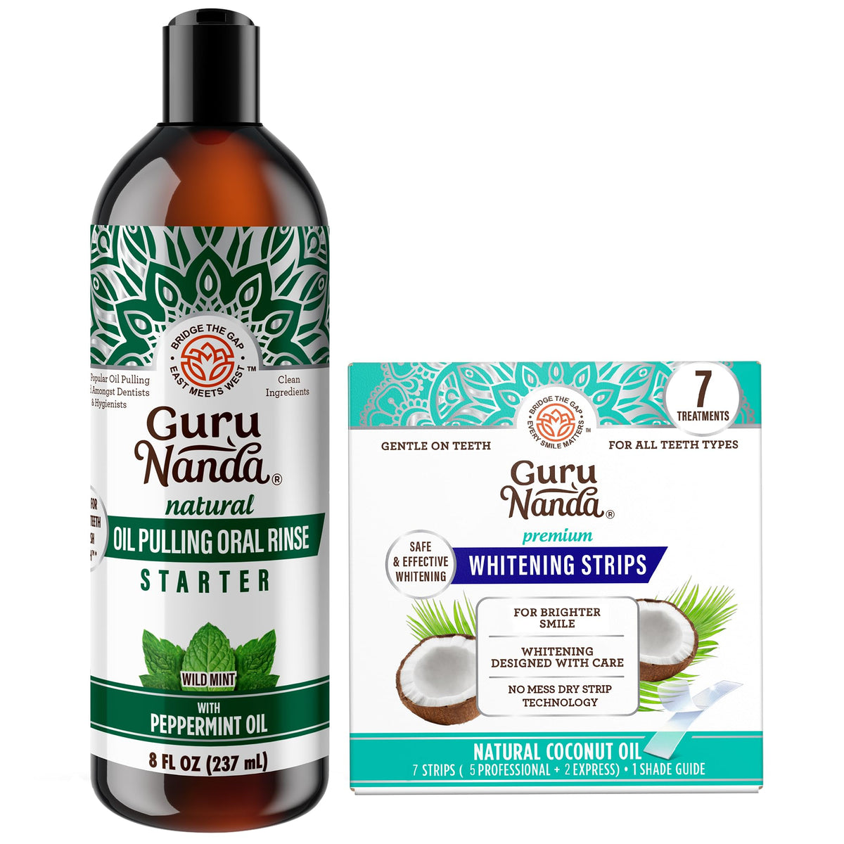 GuruNanda Glow Up Bundle packaging display