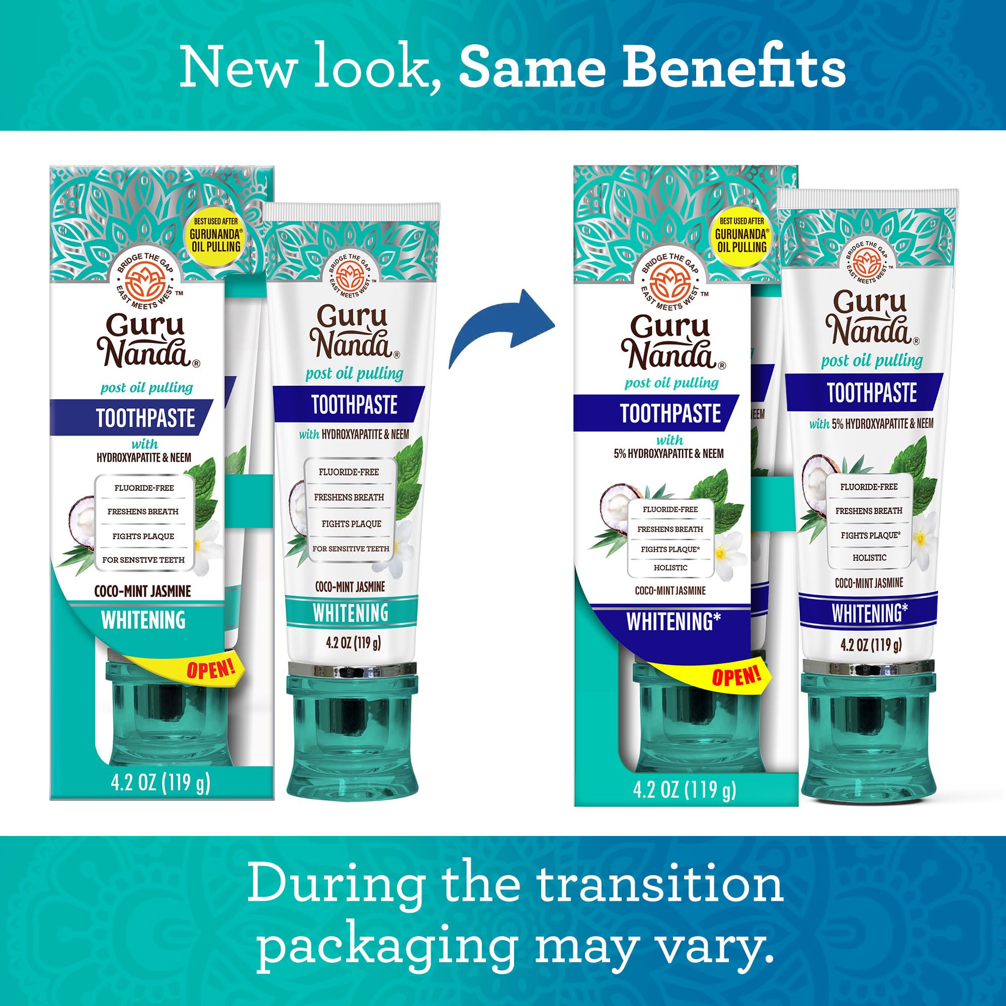 GuruNanda Hydroxyapatite Toothpaste with Neem