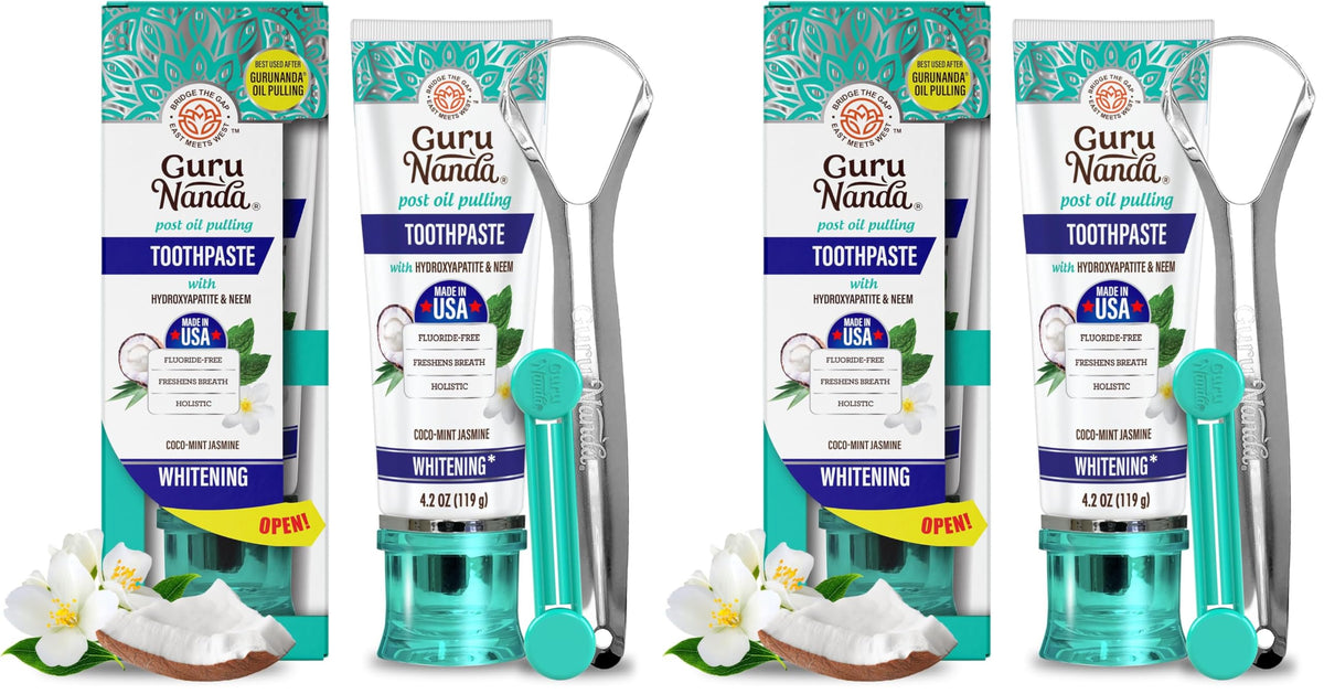 GuruNanda Hydroxyapatite Toothpaste Pack of 2 – front view