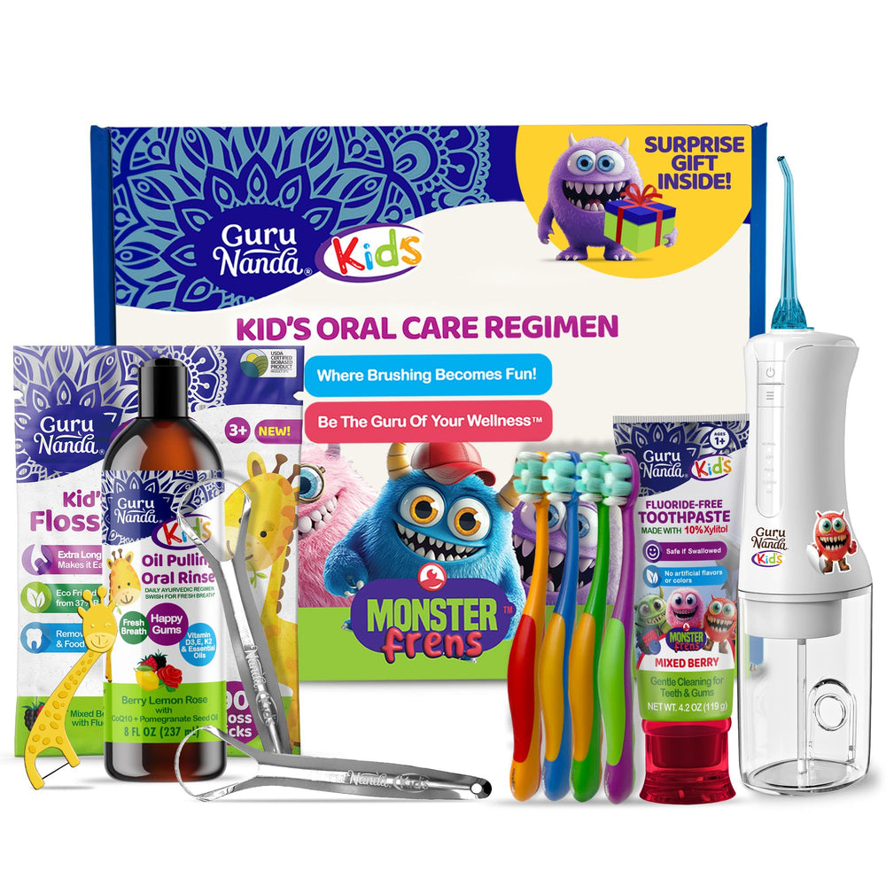 Full GuruNanda Kids Oral Care Regimen Kit