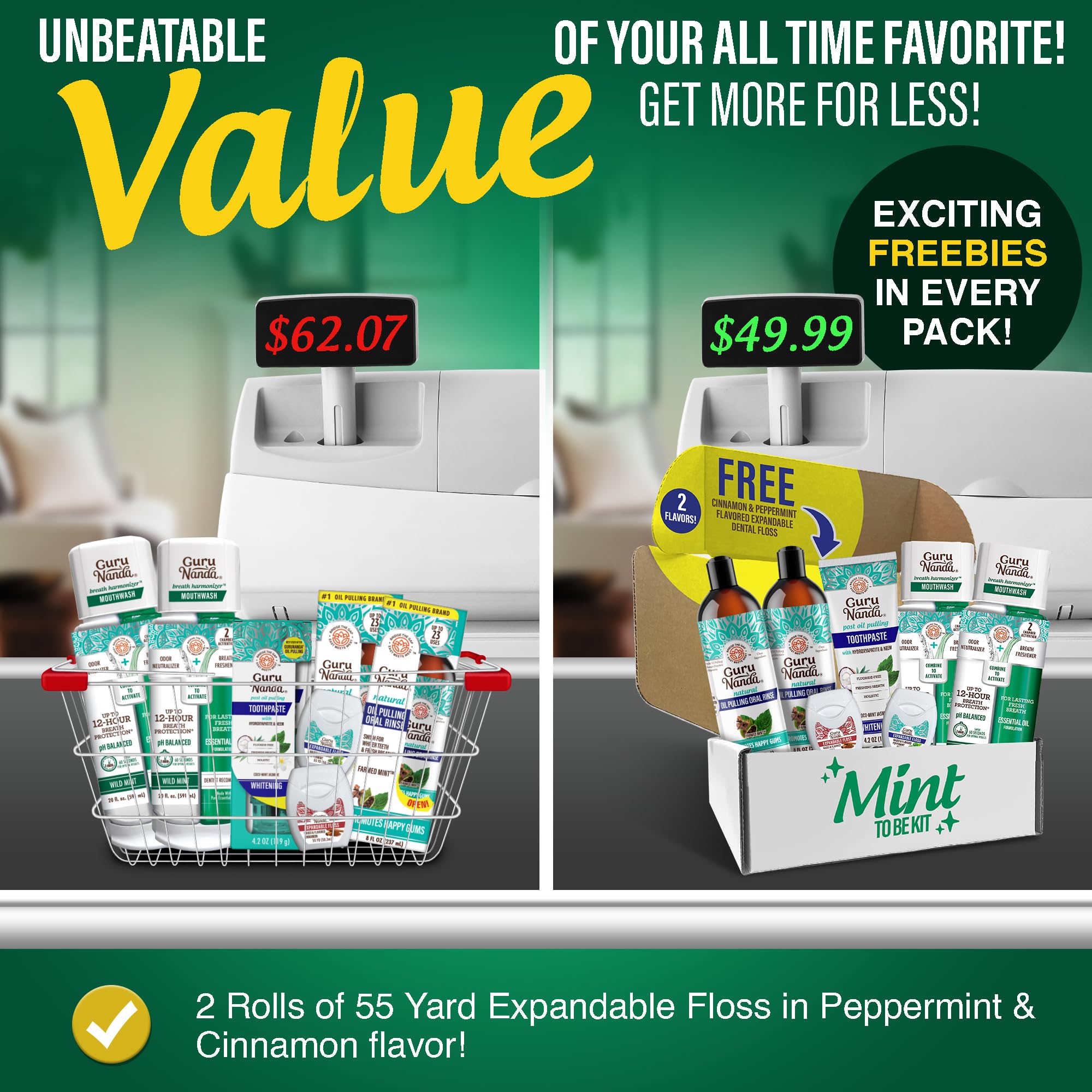 Mouthwash splash for fresh breath