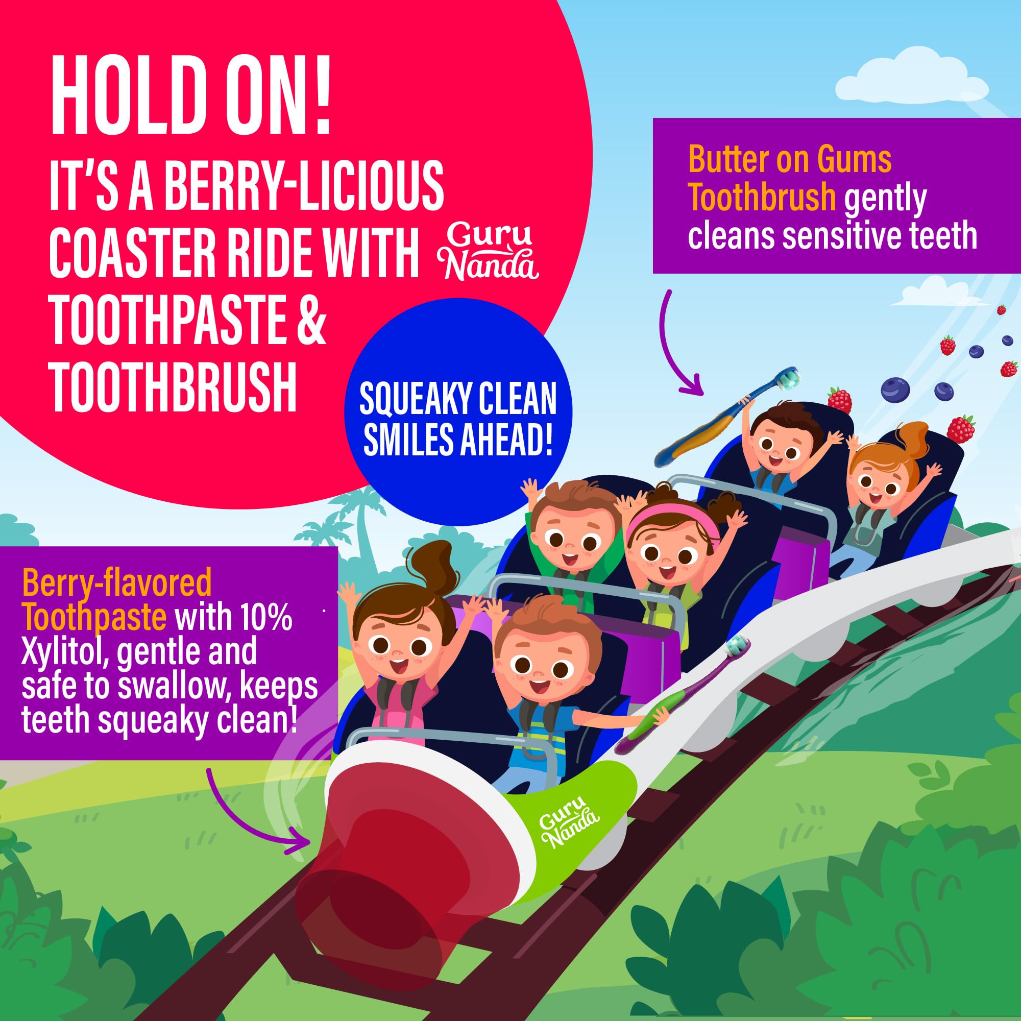 Kid-friendly oil pulling mouthwash