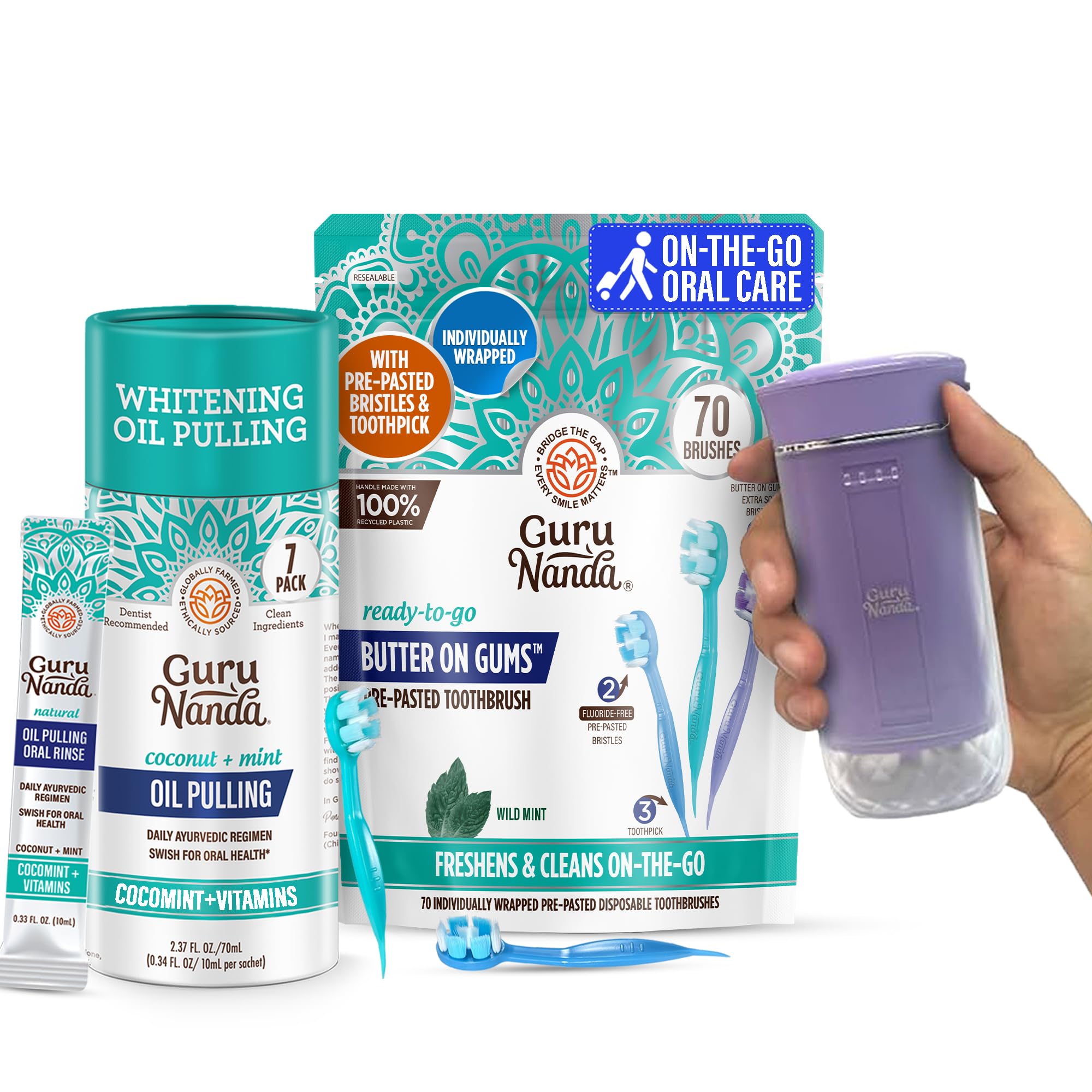 GuruNanda On-The-Go Oral Trio Bundle hero image