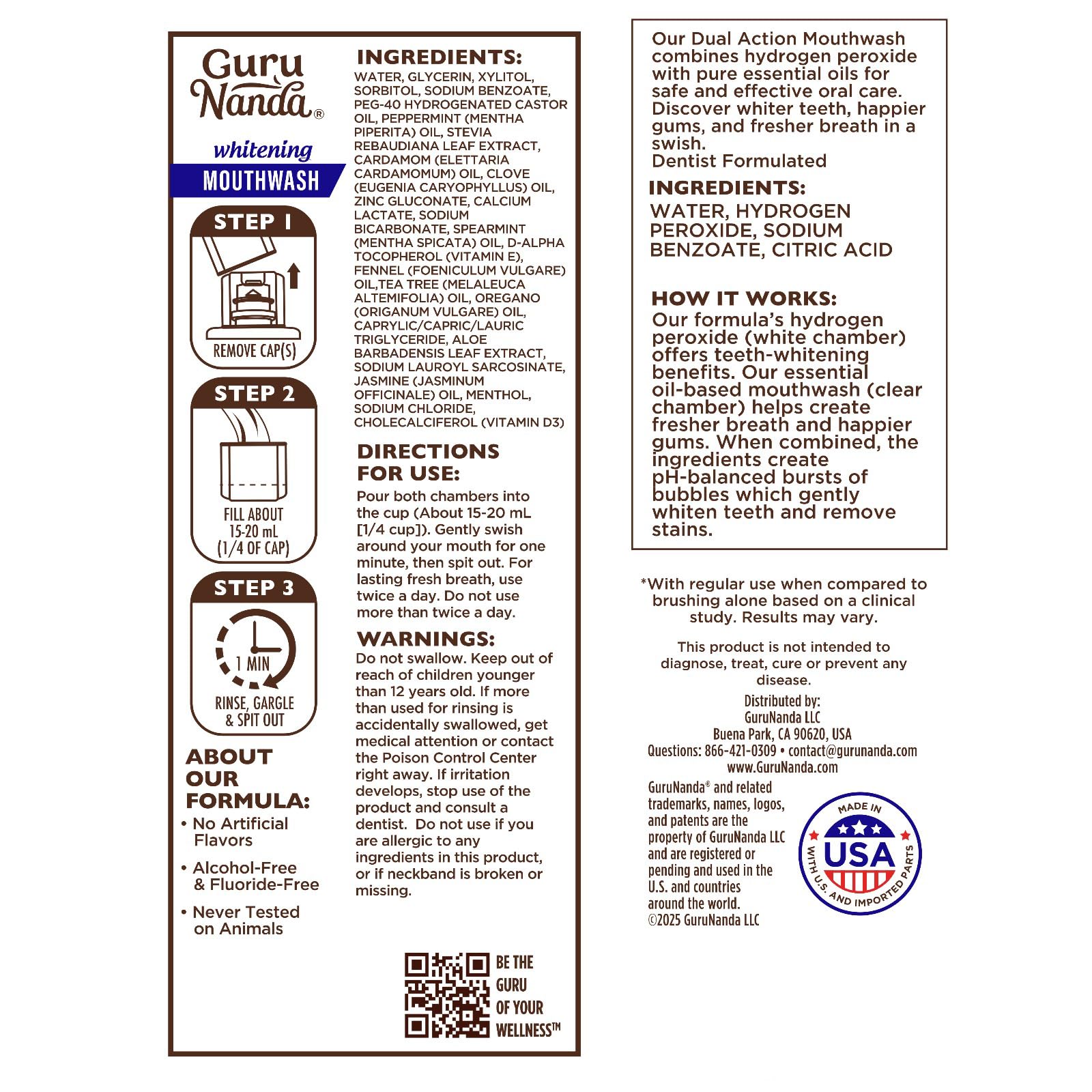 Wild Mint flavor label close-up on bottle