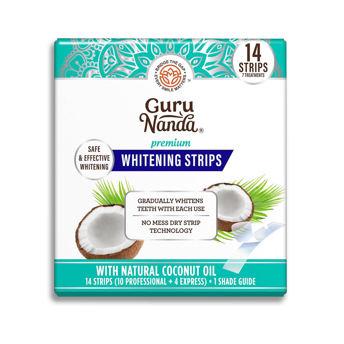 GuruNanda Teeth Whitening Strips packaging