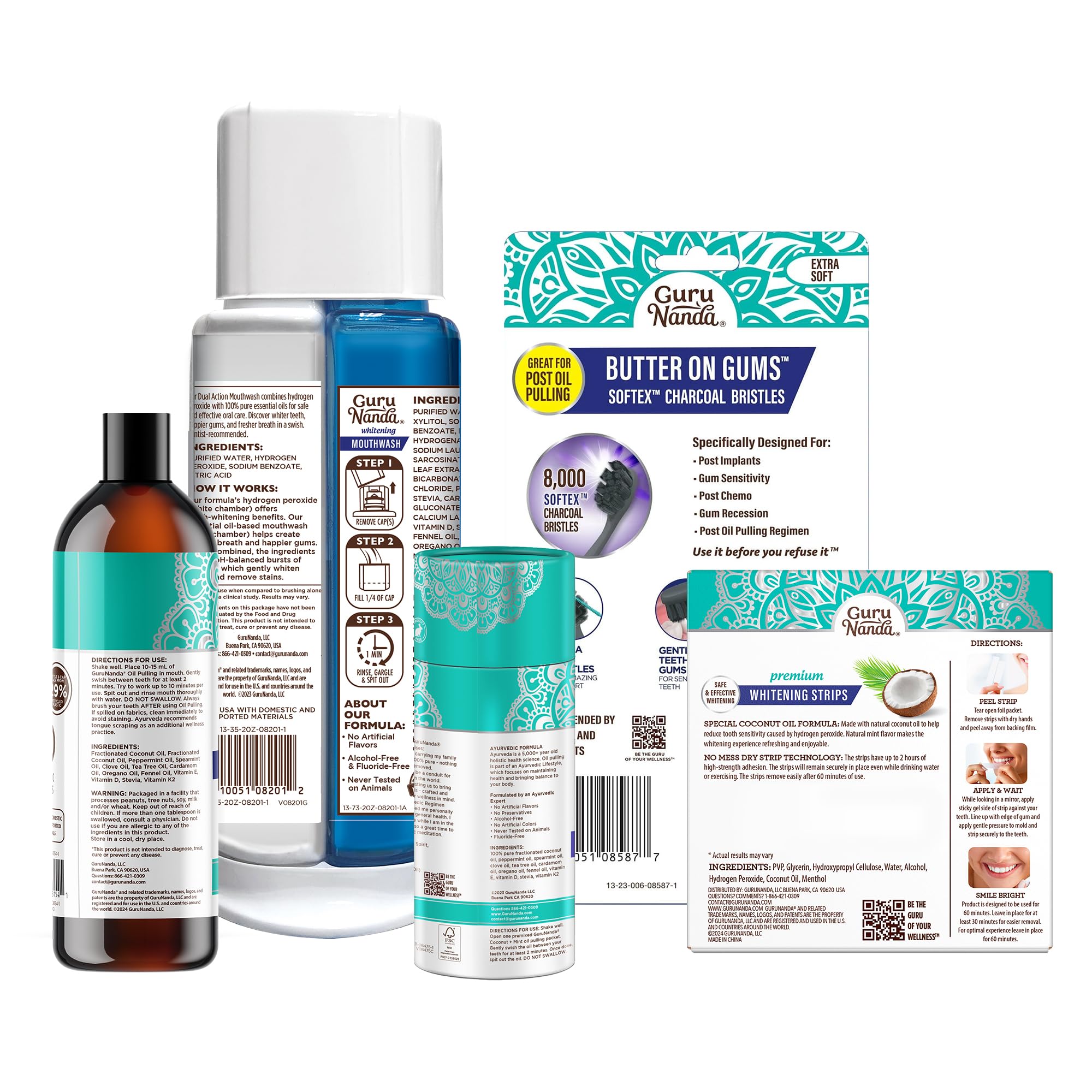 Travel-ready packaging display for the GuruNanda kit