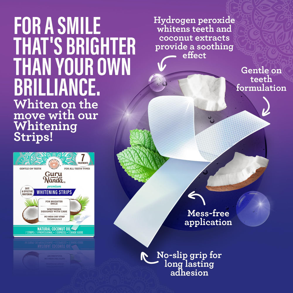 Whitening strips for whitening and brightening teeth