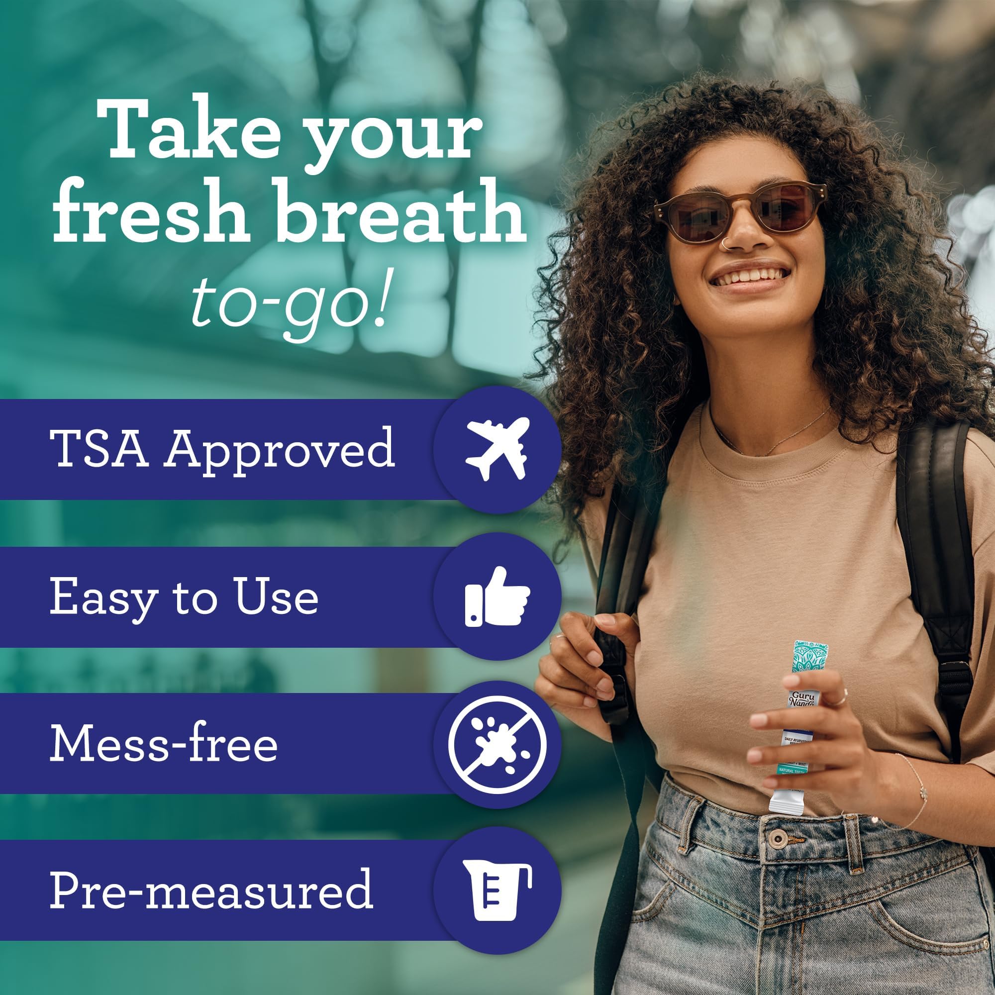 Open sachet showing coconut oil content