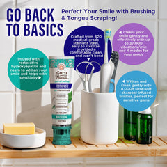 Ultra-soft charcoal bristle toothbrush designed for sensitive teeth