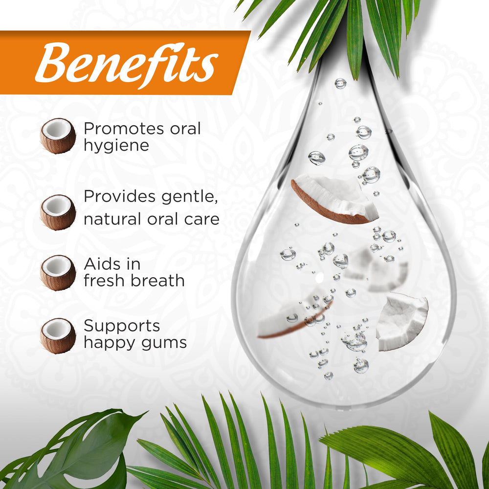 Oil pulling usage instruction image