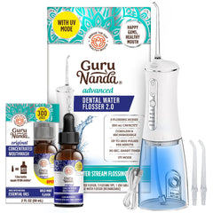 GuruNanda Water Flosser 2.0 with UV Mode product on display