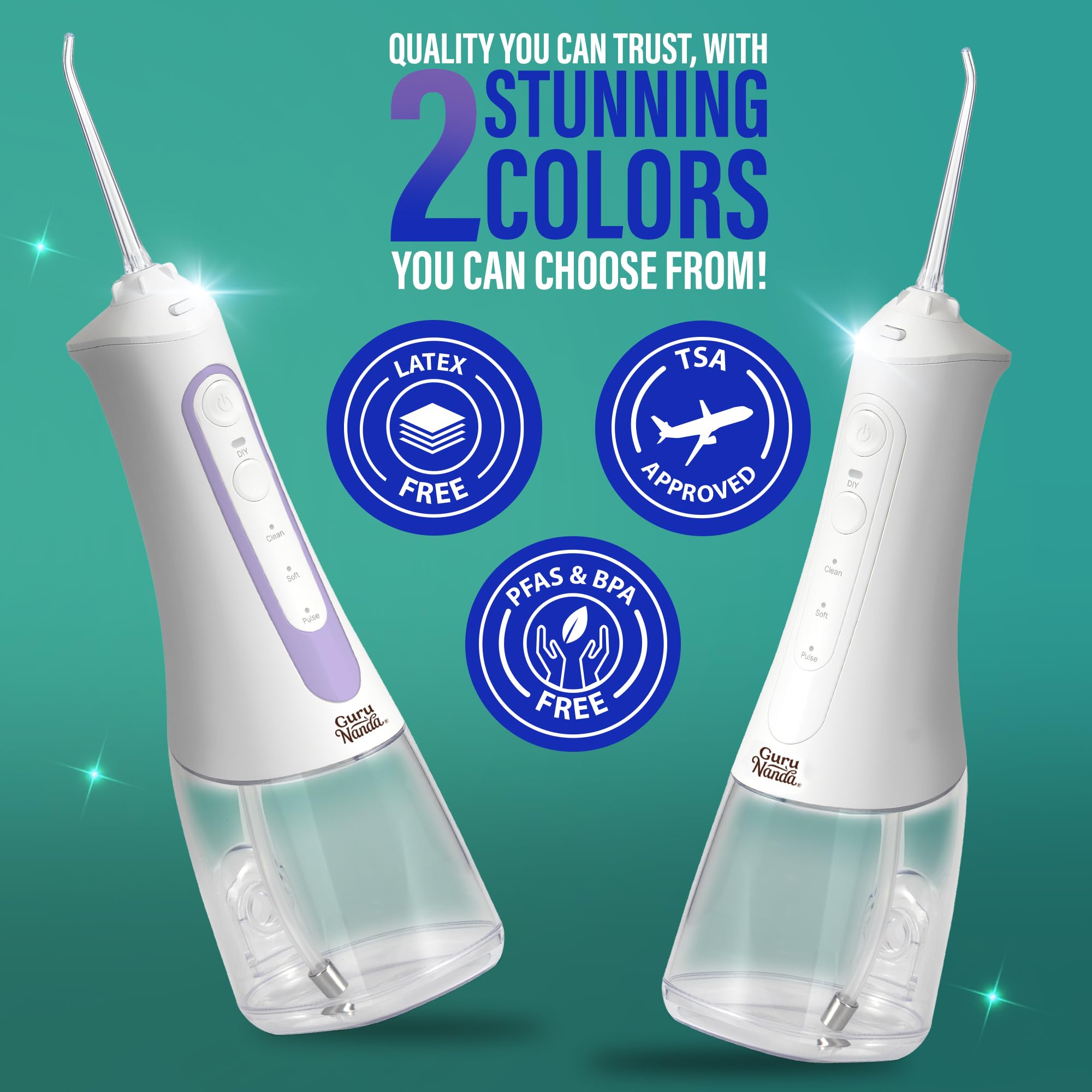 Travel-friendly water flosser with protective case