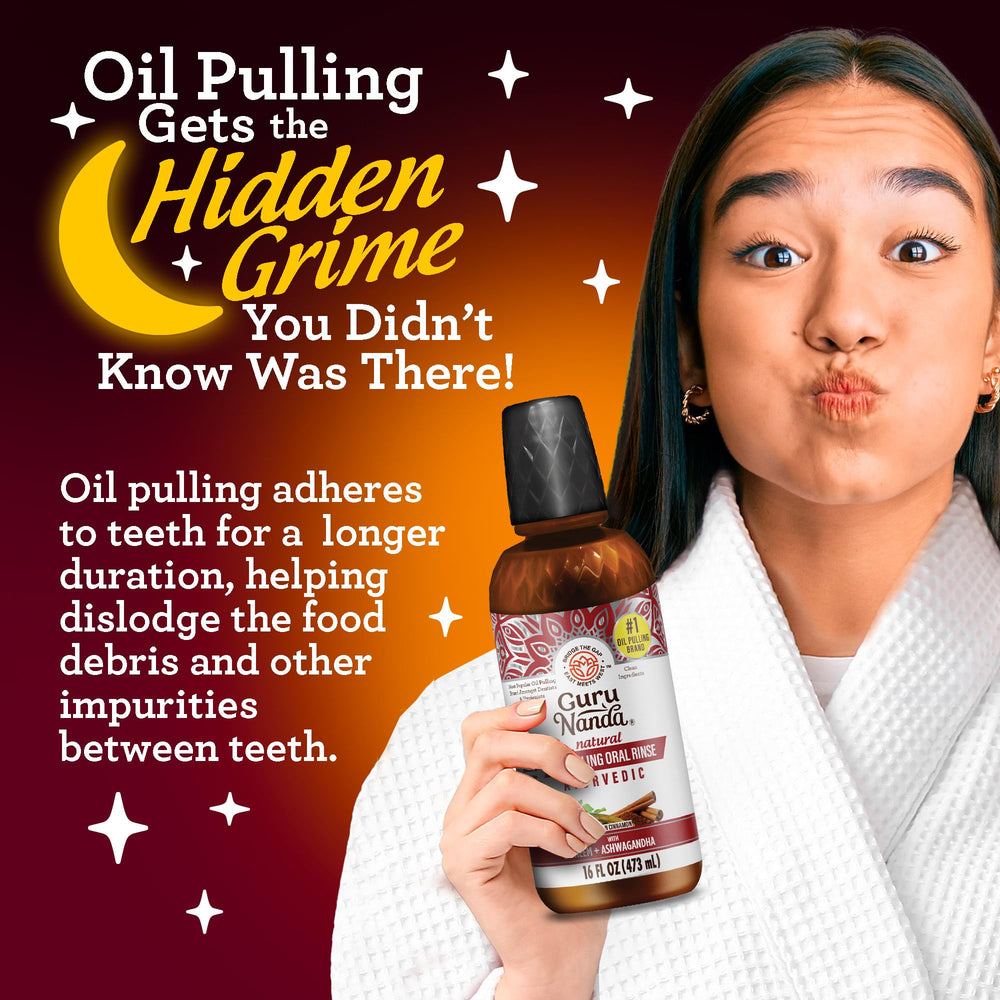 GuruNanda holistic oral care routine graphic