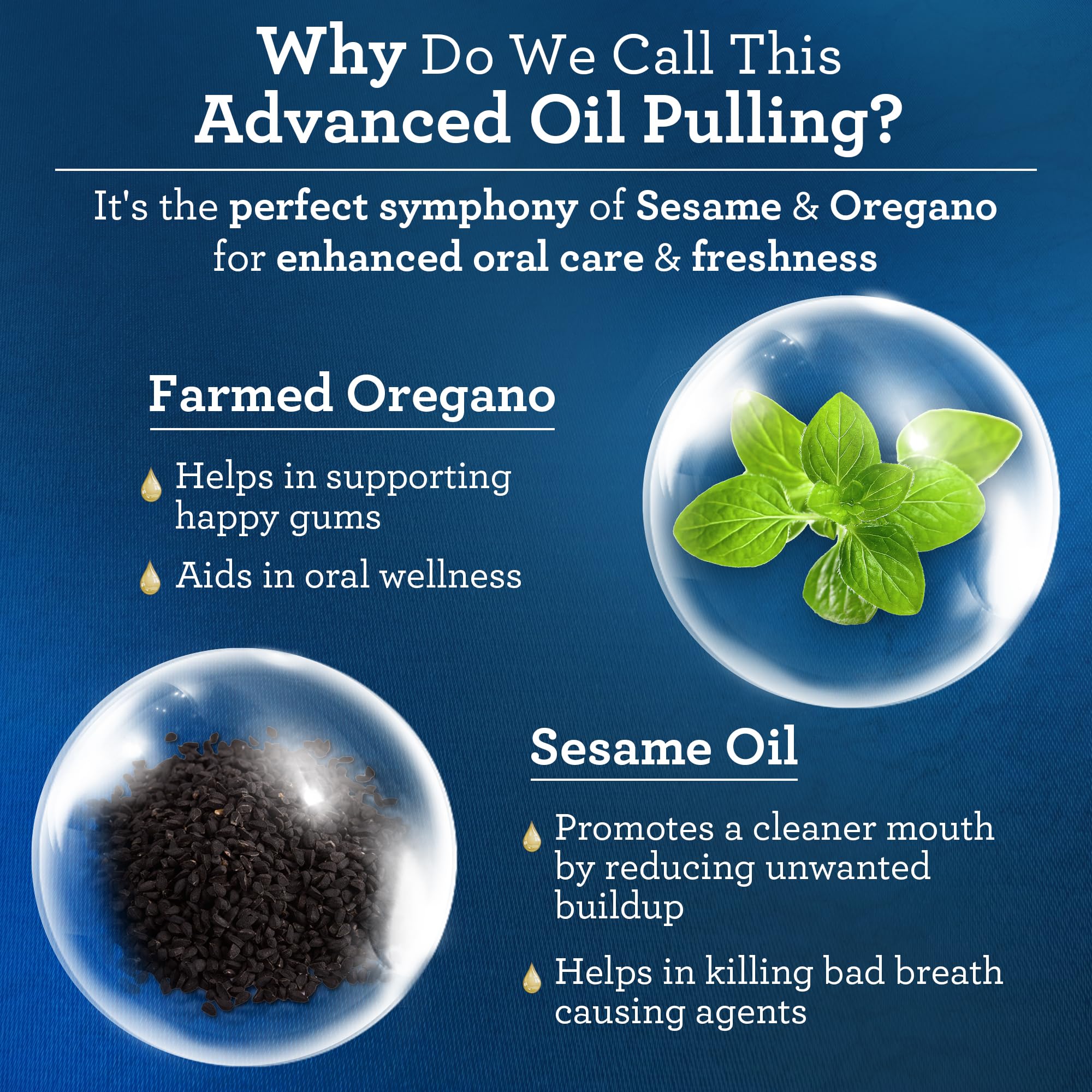 Oil blend of coconut, sesame and sunflower